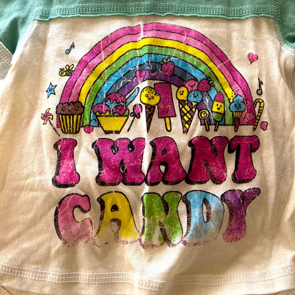 Rowdy Sprout Vintage Look Long Sleeve Tunic Top size 3-6 month - Picture 2 of 3
